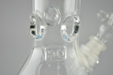 MIO - 14" Glass Beaker Bong w/ Downstem and Martini Slide - Blue