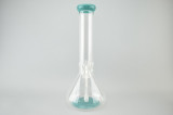 MIO - 14" Glass Beaker Bong w/ Downstem and 14mm Slide - Teal