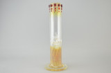 MIO - 11" Straight Tube Bong w/ Downstem and Martini Slide - Wrap & Rake #1