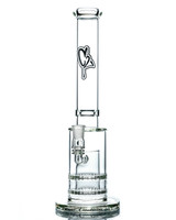 CUSTOM CREATIONS - Double Ratchet Straight Tube w/ 18mm Push Bowl Slide - 80mm