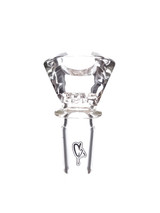 CUSTOM CREATIONS - Triple Ratchet Straight Tube w/ 18mm Push Bowl Slide - 80mm