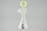 MAV - Hourglass Recycler Rig w/ 14mm Female Joint & Quartz Banger Nail - Kiwi