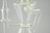 MAV - Hourglass Recycler Rig w/ 14mm Female Joint & Quartz Banger Nail - Kiwi