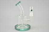 BARE - Mini Dab Rig w/ 14mm Dome & Quartz Nail - Teal