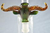 CREEP (w/ A+ Collabs) - "Minotaur" Style Sculpted Dome 18mm, Dish, and Dabber Set