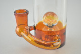 PULSAR - Milk Bottle Rig w/ 14mm Female Joint & Slide - Implosion MIB (Amber)