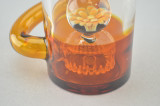PULSAR - Milk Bottle Rig w/ 14mm Female Joint & Slide - Implosion MIB (Amber)