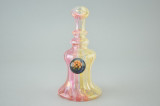 WIZ - Gold & Silver Fume Scallop Rig w/ 14mm Female Joint - #2