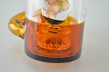PULSAR - Milk Bottle Rig w/ 14mm Female Joint & Slide - Dichro MIB (Amber)