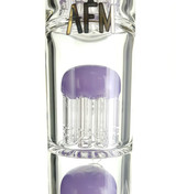 AFM - Triple Chamber Tree Perc Tube w/ 14mm Female Joint & Slide - Lavender