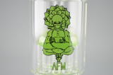 AFM - 4-Slit to 11-Arm Tree Bubbler w/ 14mm Female Joint & Slide - Slyme