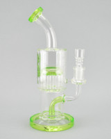AFM - 4-Slit to 11-Arm Tree Bubbler w/ 14mm Female Joint & Slide - Slyme