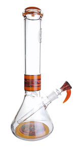 OJ - 14" Heady Beaker Bong w/ Matching Ice-Pinch Slide - #3