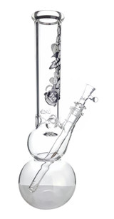 JEROME BAKER - Double Bubble Bong w/ Removable Downstem & 14mm Slide - 13"