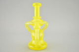EL CHAPO - Double Uptake Klein Recycler w/ 2-hole Perc & 14mm Female Joint - Lemon Slyme