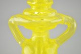 EL CHAPO - Double Uptake Klein Recycler w/ 2-hole Perc & 14mm Female Joint - Lemon Slyme