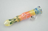 MW STUDIOS - Fume & Color Chillum Pipe w/ Millie Marble - Dexter's Lab