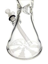 CHEECH - Deep Carve Chess Beaker Bong w/ Removable Downstem & 14mm Slide