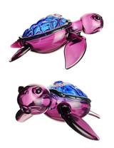 TURTLE TIME - Dichro Sea Turtle Dab Rig w/ 10mm Female Joint - Gold Amethyst