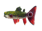 TRAPPER STUDIO - Full Fish Brook Trout Chillum Pipe