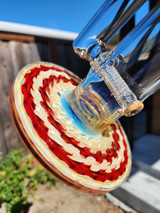 ASHME - 44mm Wrap n' Rake Gridline Tube  - Red / Caramel