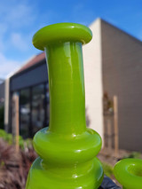 MARCUS P - Floater Recycler Rig w/ 10mm Female Joint - Lime Drop