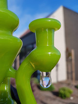 MARCUS P - Floater Recycler Rig w/ 10mm Female Joint - Lime Drop