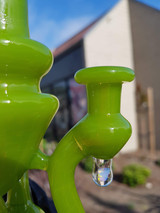 MARCUS P - Floater Recycler Rig w/ 10mm Female Joint - Lime Drop