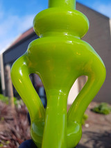 MARCUS P - Floater Recycler Rig w/ 10mm Female Joint - Lime Drop