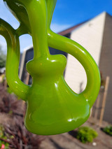 MARCUS P - Floater Recycler Rig w/ 10mm Female Joint - Lime Drop