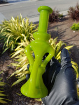 MARCUS P - Floater Recycler Rig w/ 10mm Female Joint - Lime Drop