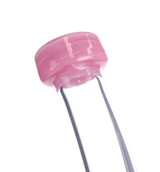CUSTOM CREATIONS - Triple Ratchet Bubbler w/ 14mm Slide - Bubblegum