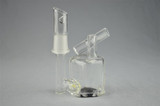 HAMM'S WATERWORKS - Tiny Twisted Square "Exo" Diffy Vapor Rig - Black/Yellow