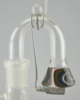 HEADY - Vapor Curve "Skillet" w/ 90* Angle, 18mm Joint, and Ti Power Titanium Pad - Worked #1