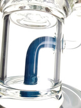 AFM - 2-Hole to 11-Arm Tree Bubbler w/ 14mm Female Joint & Slide - Prussian Blue