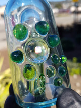 PAK GLASS - Mini Tube Dab Rig w/ 10mm Female Joint - Aquamarine & Haterade