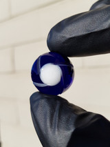 TERP SPHERE - Marble Spinner Carb Cap for Puffco Peak - Brilliant Blue #1