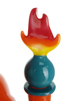 THE GLASS FISH - Charmander Dab Rig w/ 14mm Female Joint & Carb Cap