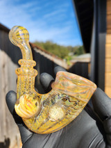 ECALSART - Heady Fume Pattern Glass Sherlock Pipe - #2
