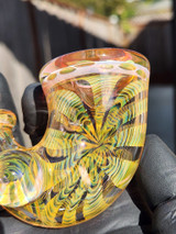 ECALSART - Heady Fume Pattern Glass Sherlock Pipe - #3