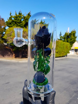 CHARLI GLASS - Rose Capsule Dab Rig w/ 14mm Female Joint - Black Violet
