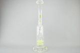 M&M TECH - Double Mesh Perc Bent Neck Tube w/ 18mm Push Bowl Slide - 60mm (Slyme)