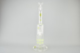 M&M TECH - Double Mesh Perc Bent Neck Tube w/ 18mm Push Bowl Slide - 60mm (Slyme)
