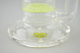 M&M TECH - Double Mesh Perc Bent Neck Tube w/ 18mm Push Bowl Slide - 60mm (Slyme)