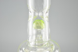 M&M TECH - Double Mesh Perc Bent Neck Tube w/ 18mm Push Bowl Slide - 60mm (Slyme)