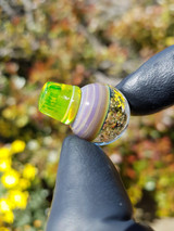 TERP SPHERE - Marble Handle Insert for Puffco Peak Pro Oculus Cap - Opal & Fume Vortex #2