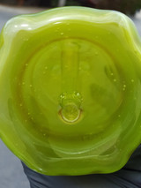 DREWBIE  - Sluggo Dab Rig w/ 10mm Female Joint - Dark Lime Drop