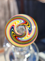 OJ FLAME - Classic Recycler Bubbler w/ 14mm Female Joint & Opal - #2