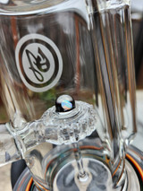 OJ - Classic Recycler Bubbler w/ 14mm Female Joint & Opal - #4
