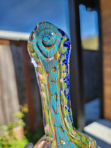 MICHAEL CROUCH - Fully Worked Inside Out Dry Spoon Pipe w/ Honeycomb Head - #2